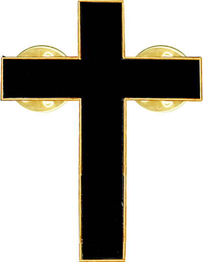KT942BK - Black Cross for Knights Templar